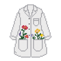 Flowers In Lab Coat